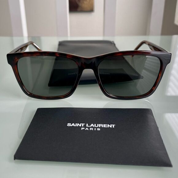 NWT Yves Saint Laurent Tortoise Unisex Sunglasses - Picture 1 of 10